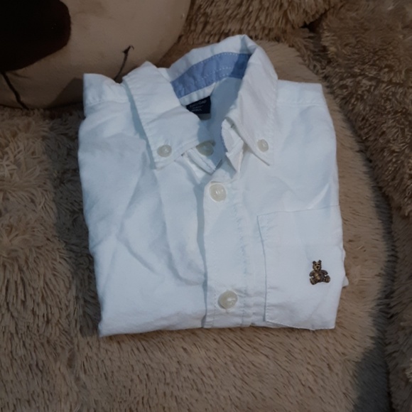 White button up polo long sleeve shirt - Picture 5 of 5
